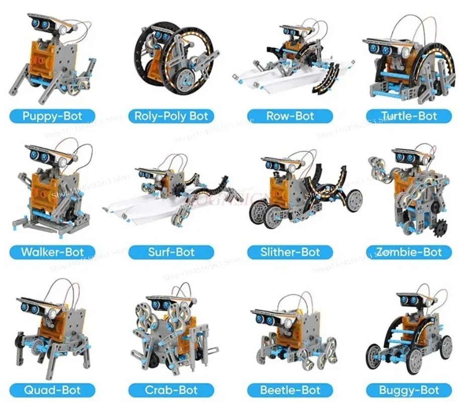 12-in-1 Solar Robot STEM Build - огляд і ціна Stem Solar Robot Kit For Kids