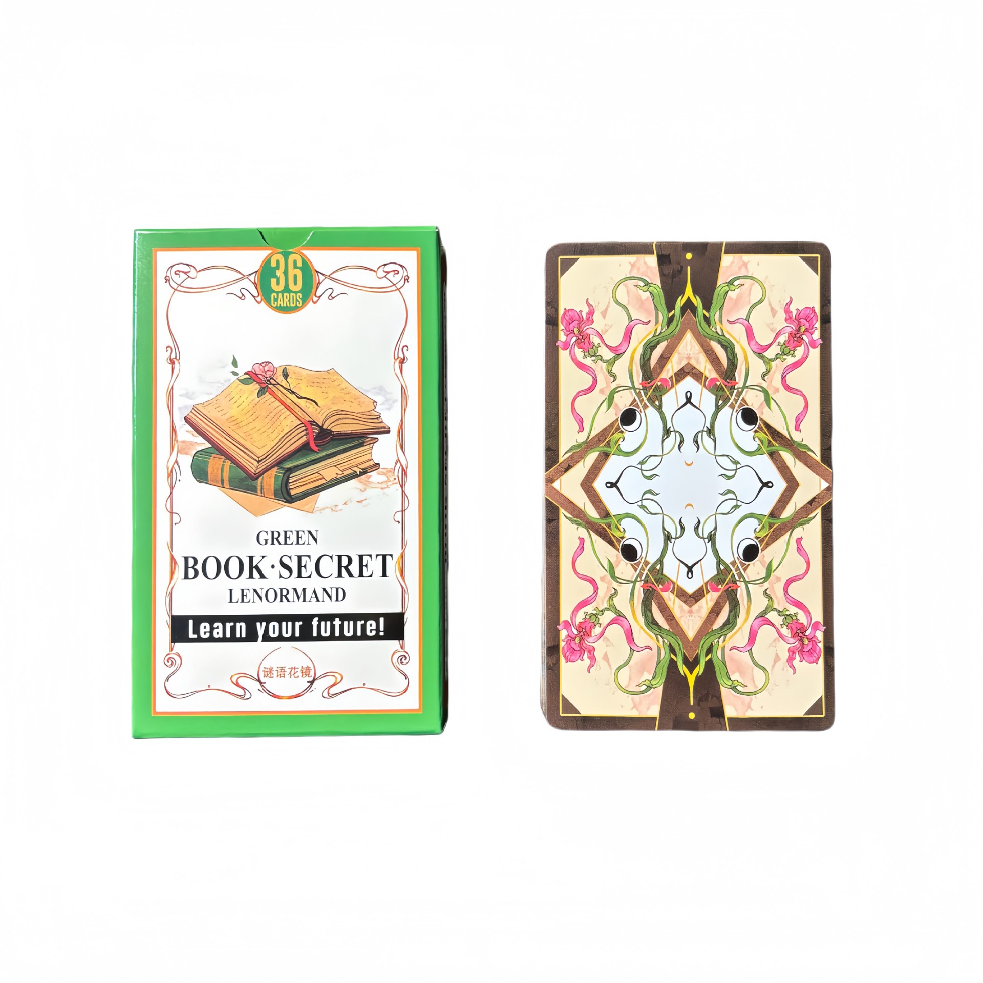 Green Book Secret Lenormand Or - огляд і ціна Tarot Cards Deck With Guidebook
